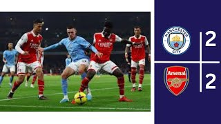 MANCHESTER CITY VS ARSENAL 2  2 HIGHLIGHTS PREMIER LEAGUE [upl. by Fran]