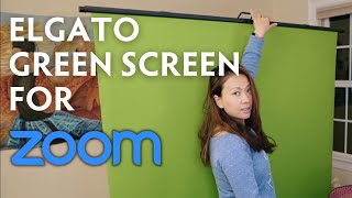 Elgato Green Screen for Zoom  How to Use It and Does It Work zoom greenscreen feisworld [upl. by Othello]