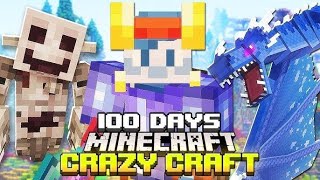 I SURVIVED 100 DAYS IN MINECRAFT CRAZY CRAFT IN HARDCORE minecraft100days gamers gamerfleet [upl. by Jaenicke414]