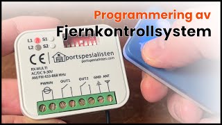 Enkel programmering av Fjernkontrollsystem [upl. by Angelico248]