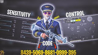 NEW UPDATE 30😈 BEST SENSITIVITY CODE  CONTROL SETTINGS PUBG MOBILEBGMI  BEST 5 FINGER IPHONE [upl. by Iot62]