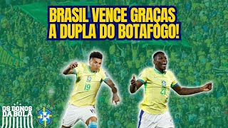 COM DOIS GOLS DE JOGADORES DO BOTAFOGO BRASIL VENCE O CHILE DE VIRADA GOL DO CHILE FOI DE VARGAS [upl. by Leduar797]