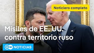 🔴 DW Noticias del 17 de noviembre Biden autoriza a Ucrania el uso de ATACMS Noticiero completo [upl. by Airak]