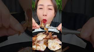 Basha Shark Fin  Basha Shark Fish bigeater mukbang koreancuisine asmr thespicyeaters seafood [upl. by Carothers]