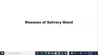 Oral pathology L17 Diseases of Salivary Gland [upl. by Otnicaj]