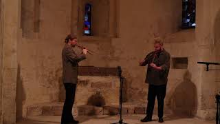 Duo Bass Aulos Ancient Greek Music Instrument Improvisation I [upl. by Drusie]