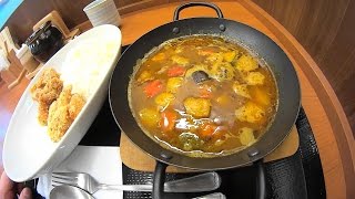 【めし動画】 からあげ専門店「からやま」のスープカレーを食べてみた [upl. by Odelet217]