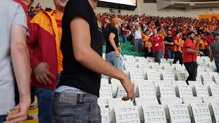 Bursaspor Galatasaray Timsah arenaya giriş deplasman [upl. by Atsocal]