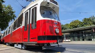 Tram E2  Strassenbahn in Vienna  Wien  Wenen  AEG  Brttrainz  Wiener Linien  Anno 072024 [upl. by Mcclain]