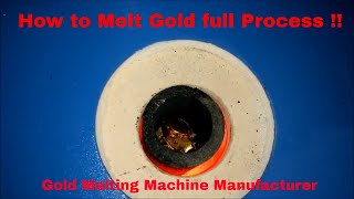 How to Melt Gold  Furnace Installation Working Demo [upl. by Ahsoyem834]