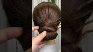 Stylish bun style with fashion clip🤩 stylish bun hairstyles fashion viralvideo shorts [upl. by Aniakudo]