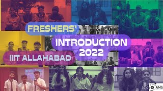 Freshers Introduction 2022  IIIT Allahabad  Thunderbolt AMS [upl. by Ordnaxela]