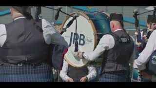 Johnstone Pipe Band launches 2022 Grade One season in sunny Gourock [upl. by Ahtikal]