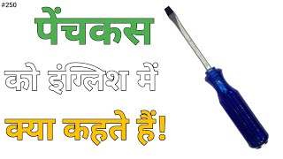 पेचकस को इंग्लिश में क्या कहते हैं  pechkas ko english mein kya kahate hain  pechkas ki meaning [upl. by Sophia]