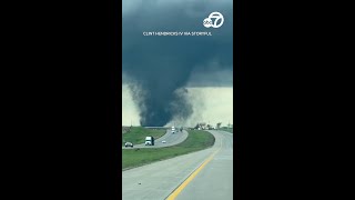 Powerful tornadoes tear across Nebraska Iowa [upl. by Barra]