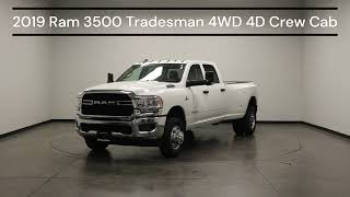 2019 Ram 3500 Tradesman 4WD 4D Crew Cab VIN 3C63RRGL7KG547683 Stock R7561 [upl. by Trevlac]