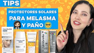 Protectores solares para MELASMA PAÑO MANCHAS HIPERPIGMENTACIÓN facial [upl. by Wardle440]