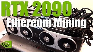 Nvidia RTX 2090 Ethereum Crypto Mining Performance [upl. by Atoked527]