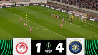 Olympiacos vs Maccabi Tel Aviv 14  UEFA Europa Conference League 202324  Match Highlights [upl. by Kall47]