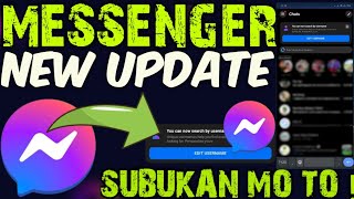 MESSENGER LATEST UPDATE NA DAPAT MONG MALAMAN NGAYON  100 LEGIT amp HELPFUL TO [upl. by Nongim]