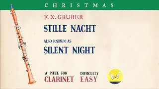 🎹 F X Gruber  Stille Nacht  Silent Night Piano Accompaniment Playback for Clarinet 🎹 [upl. by Bergman734]