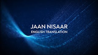 Jaan Nisaar  English Translation  Arijit Singh Amit Trivedi Amitabh Bhattacharya  Kedarnath [upl. by Kristof]