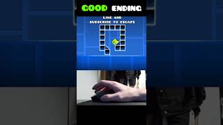 Geometry Dash Cube Trap GOOD Ending 😂 shorts [upl. by Loggia731]