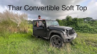 Mahindra Thar Diesel Manual Convertible Soft Top Review  Pros and Cons  Moto Quester [upl. by Vilma]