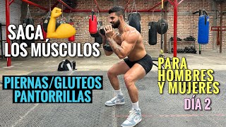 Rutina de Piernas entrena tus Gluteos y Pantorrillas 20 Min Ejercicios para SACAR LOS MUSCULOS [upl. by Eelatan204]