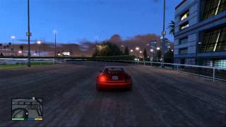 Grand Theft Auto 5  How to get onto the Vinewood Racetrack [upl. by Raines75]