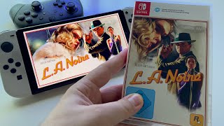 LA Noire  REVIEW  Switch OLED handheld gameplay [upl. by Nnailuj]