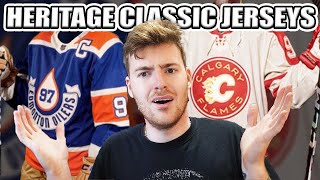 Reacting To The Edmonton Oilers And Calgary Flames Heritage Classic Jerseys [upl. by Astera]