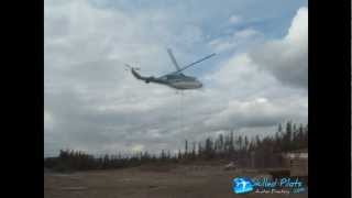 Bell 212 Helicopter Long Lining in British Columbia Canada [upl. by Sivraj]