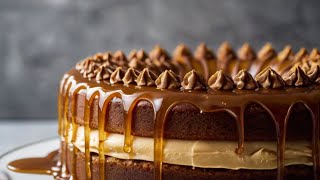 Caramel Toffee Cake – Moist Layers Rich Caramel Drizzle and Creamy Frosting [upl. by Irrej]