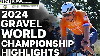 HOW Mathieu van der Poel WON The 2024 UCI Gravel World Championship’s Men Elite [upl. by Bultman]