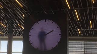 Human clock at Amsterdam Schiphol Airport [upl. by Sila349]