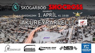 Skógarbaða Snocrossið á Akureyrarvelli LIVE [upl. by Shenan]