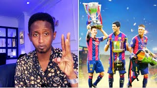 CAAWA TAARIIKHDA BARCELONA ayey Xuseysaa balse REAL waaka careysineysaVINI hayey MessiSUQA kooxaha [upl. by Kubetz]