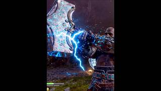 Kratos is wielding Thors hammer in God of War Ragnarök 🎮💪 GodofWarRagnarok Kratos Thor [upl. by Claudine474]