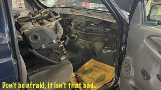 Full heater core replacement the easy way on a 2007 GMC Sierra and similar models [upl. by Nahshu]