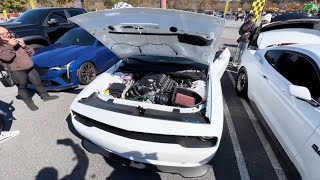 Dodge Demon SRT 170 Engine Sounds Revving Whine StartUp [upl. by Inihor]