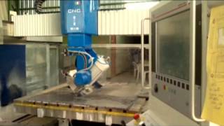 Donatoni Macchine  cnc bridge saw JET 525 2013 [upl. by Ehcropal]