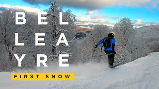 Skiing top to bottom during GOLDEN HOUR in BELLEAYRE NY [upl. by Ryder]