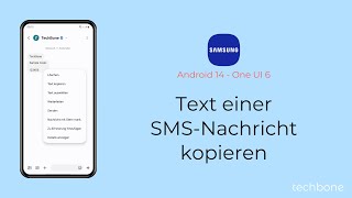 Text einer SMSNachricht kopieren  Samsung Android 14  One UI 6 [upl. by Olnton]