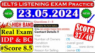 IELTS LISTENING PRACTICE TEST 2024 WITH ANSWERS  23052024 [upl. by Lalaj228]