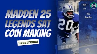 LEGEND SAT MADDEN 25 TRAINING ROLLS AND COIN MAKING TIPS AND TRICKS [upl. by Nilyahs]