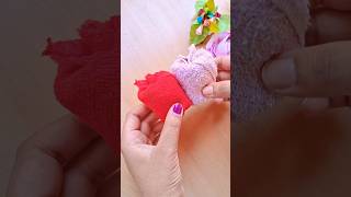 Handkerchief folding ideas 💡craftideas apple folding handkerchief [upl. by Madaras]