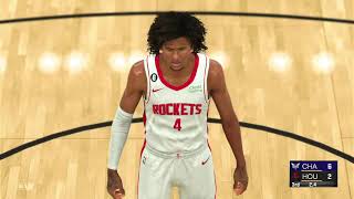 Rockeets Vs Hornets Simulação NBA 231024 PS4 NBA2K23 [upl. by Suedama]