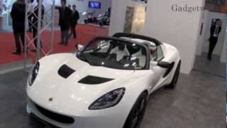 ロータス「エリーゼ クラブレーサー SPS」日本初公開【東京モーターショー2011】Lotus Elise Club Racer SPS  Tokyo Motor Show 2011 [upl. by Wolf]