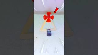 DC motor fan HW battery fan science project shorts dcmotor experiment [upl. by Nivaj]